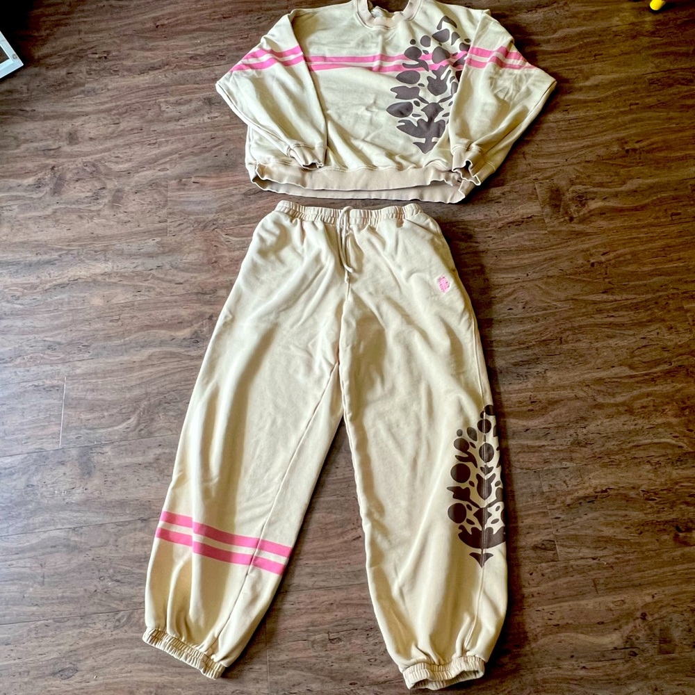 Free people All Star Logo Pullover and pants set